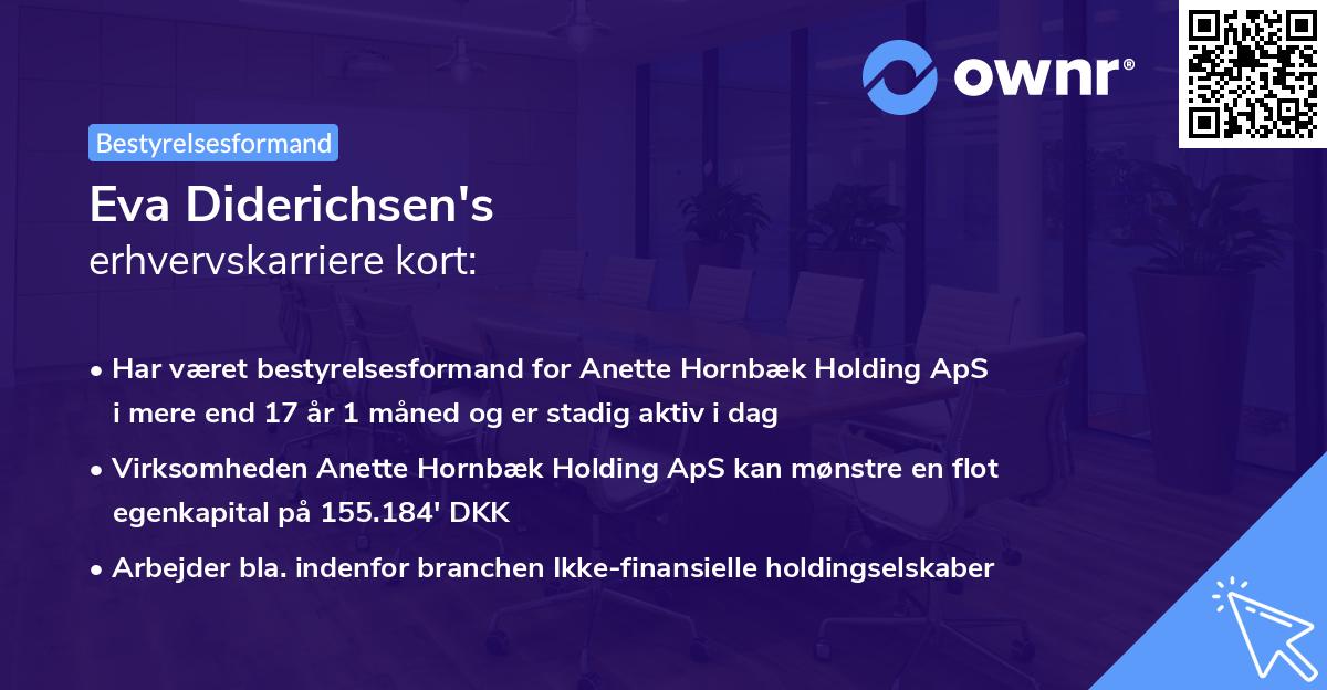 Eva Diderichsen's erhvervskarriere kort