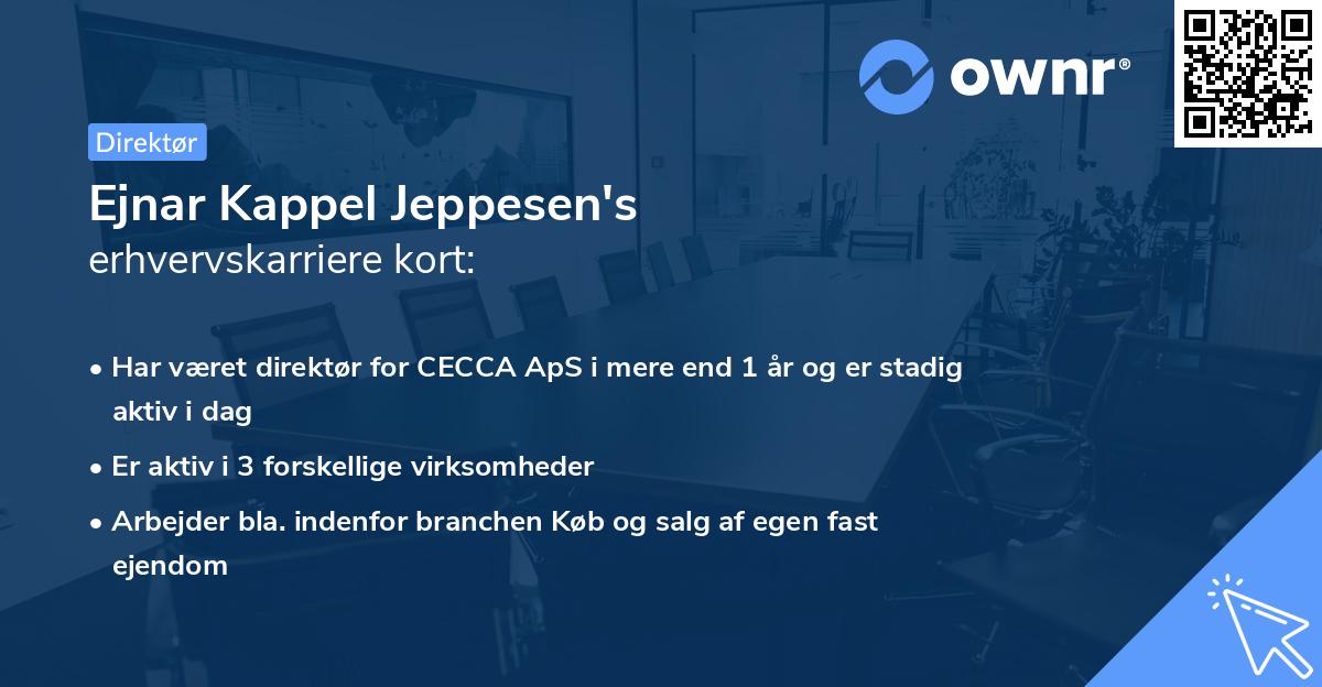 Ejnar Kappel Jeppesen's erhvervskarriere kort