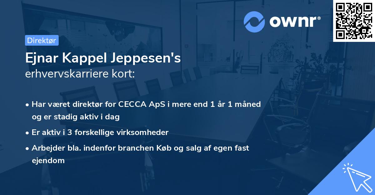 Ejnar Kappel Jeppesen's erhvervskarriere kort