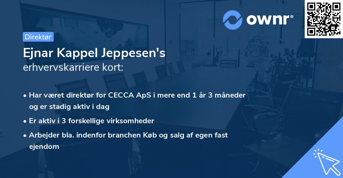 Ejnar Kappel Jeppesen's erhvervskarriere kort