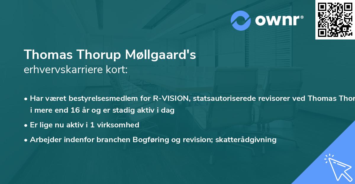 Thomas Thorup Møllgaard's erhvervskarriere kort