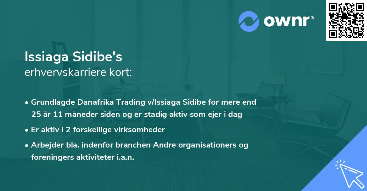 Issiaga Sidibe's erhvervskarriere kort