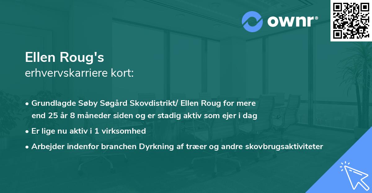 Ellen Roug's erhvervskarriere kort