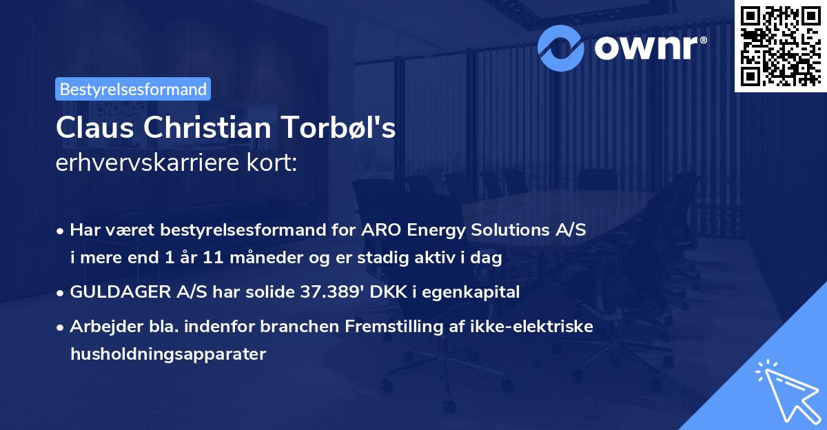 Claus Christian Torbøl's erhvervskarriere kort