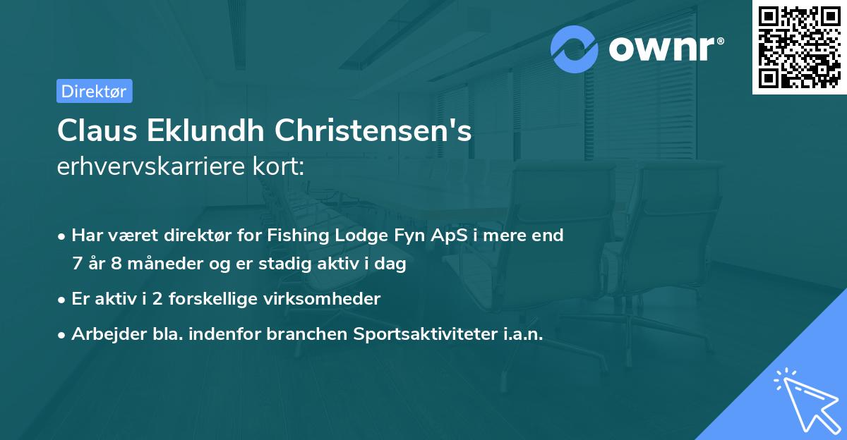 Claus Eklundh Christensen's erhvervskarriere kort