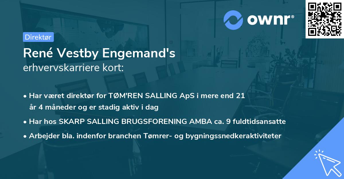 René Vestby Engemand's erhvervskarriere kort