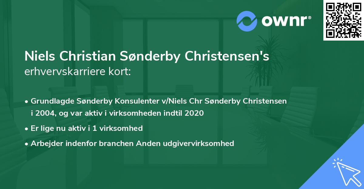 Niels Christian Sønderby Christensen's erhvervskarriere kort