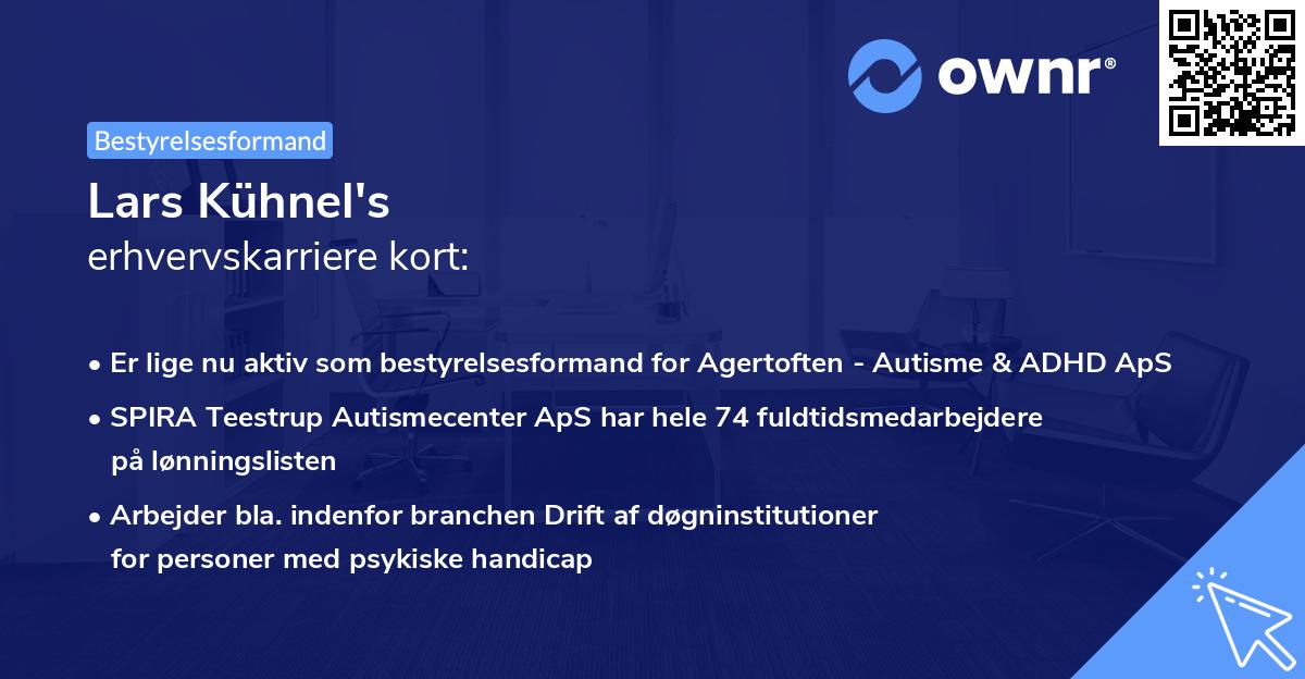 Lars Kühnel's erhvervskarriere kort