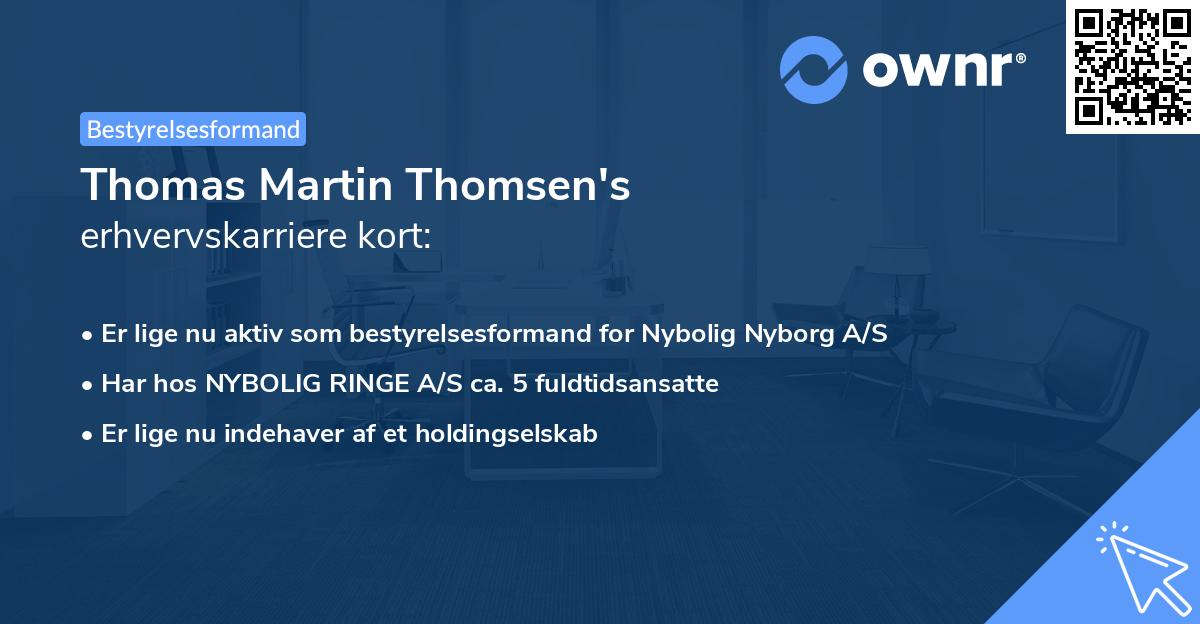 Thomas Martin Thomsen's erhvervskarriere kort