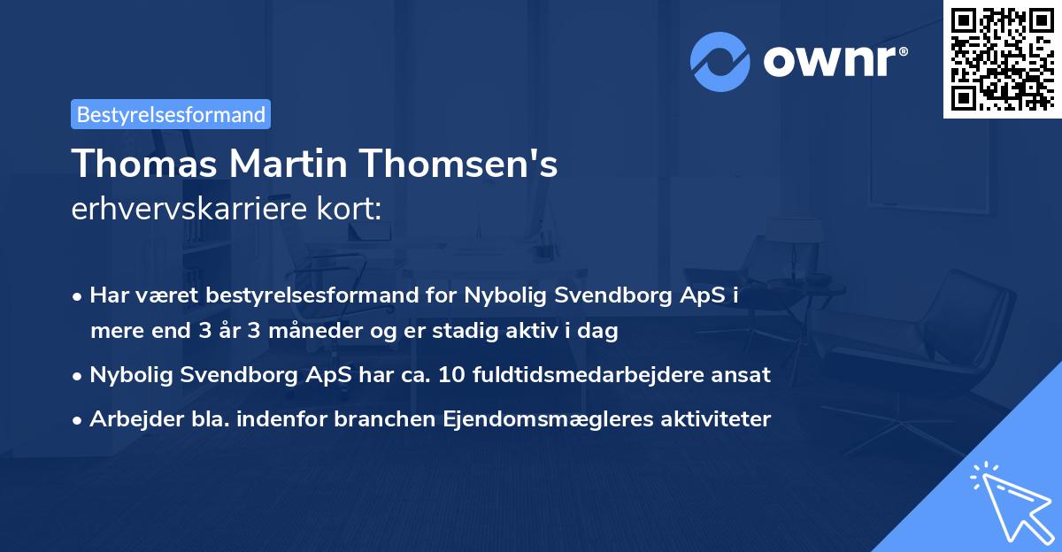 Thomas Martin Thomsen's erhvervskarriere kort