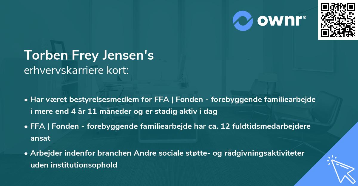 Torben Frey Jensen's erhvervskarriere kort