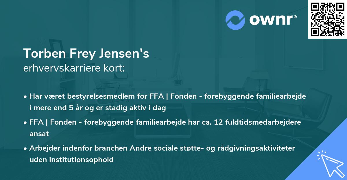 Torben Frey Jensen's erhvervskarriere kort