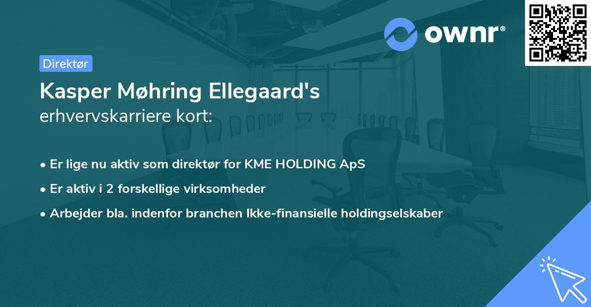 Kasper Møhring Ellegaard's erhvervskarriere kort