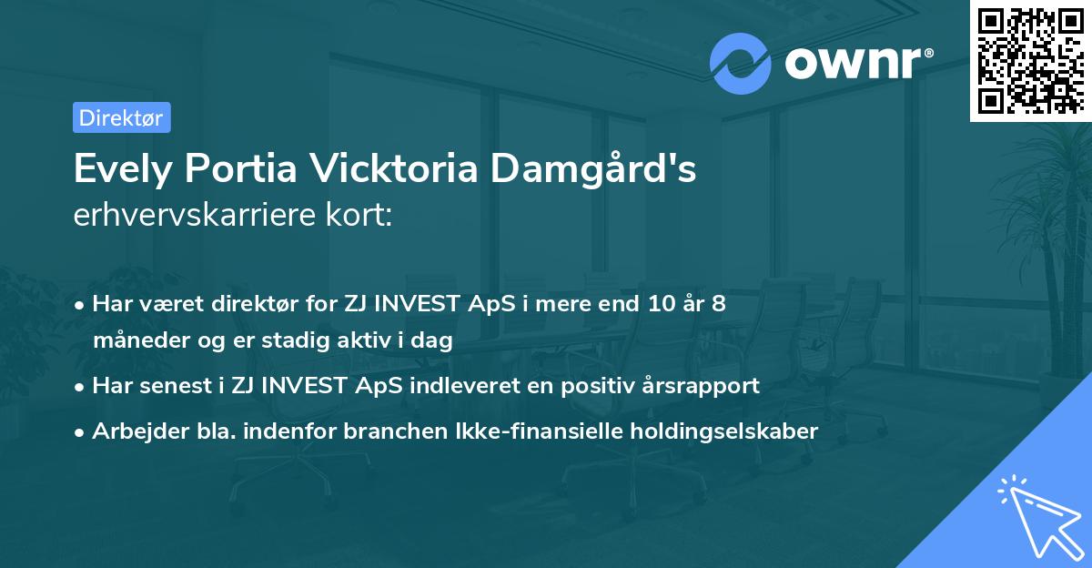 Evely Portia Vicktoria Damgård's erhvervskarriere kort