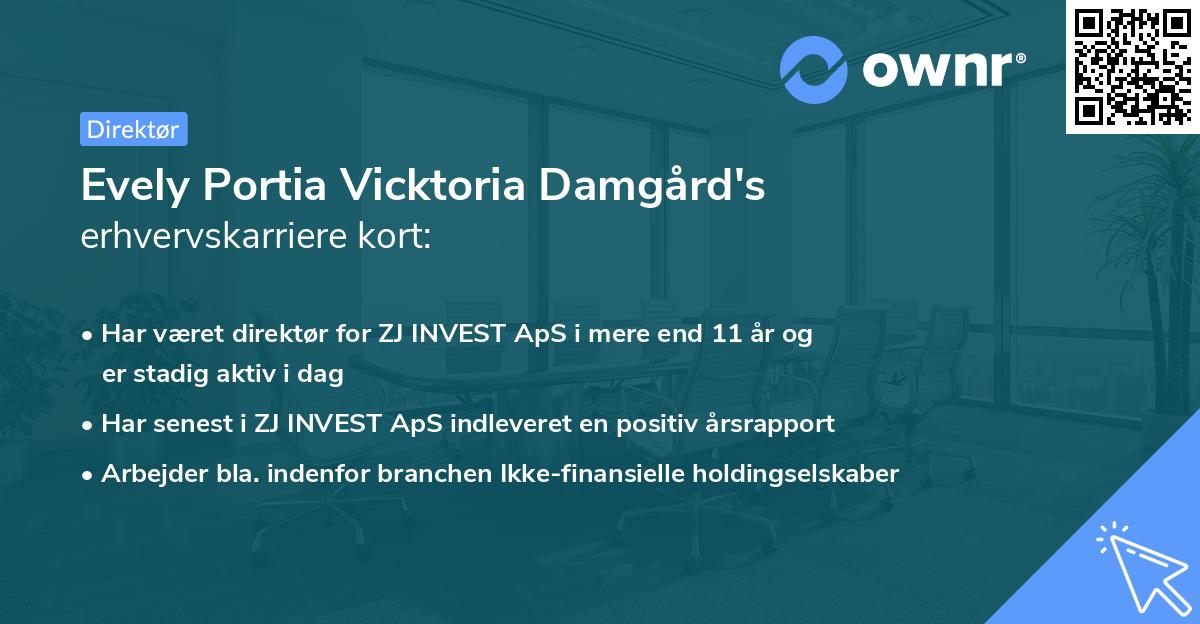 Evely Portia Vicktoria Damgård's erhvervskarriere kort