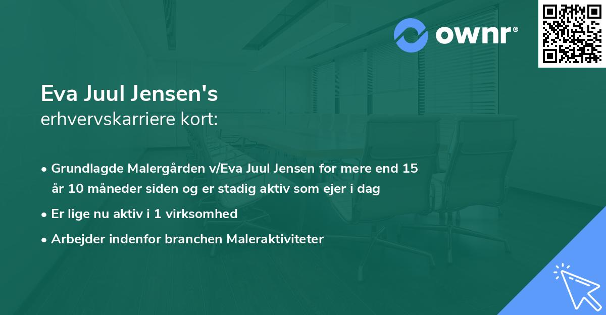 Eva Juul Jensen's erhvervskarriere kort