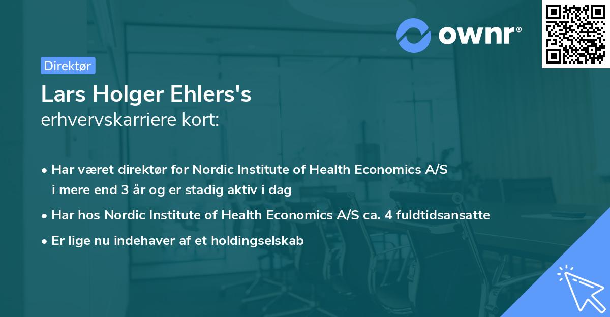 Lars Holger Ehlers's erhvervskarriere kort