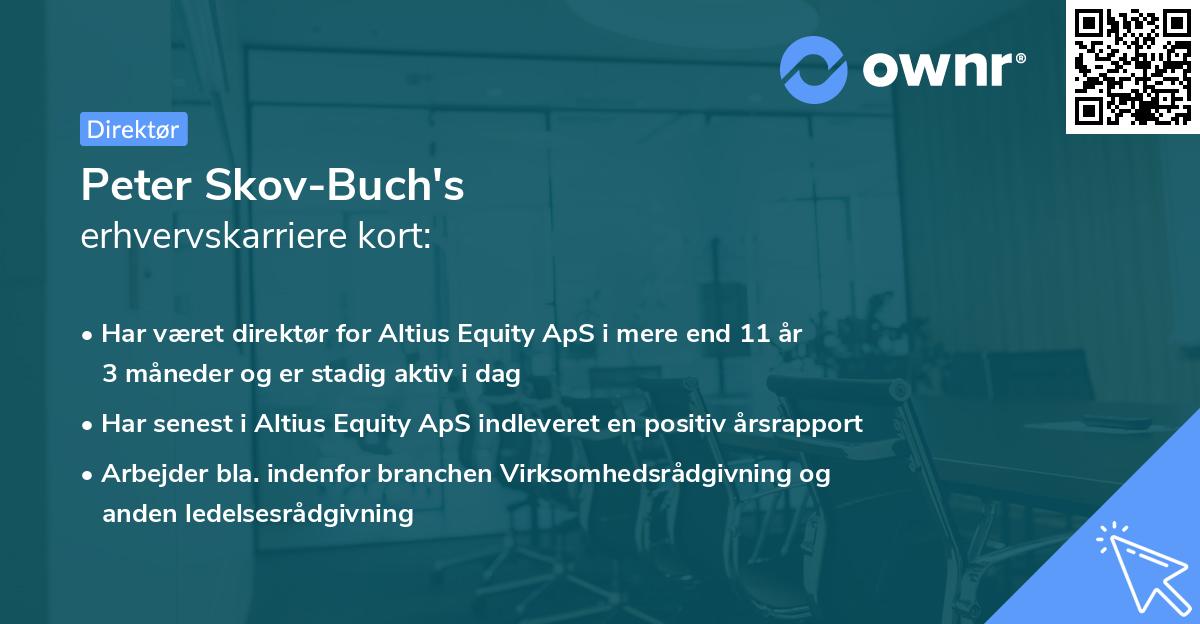 Peter Skov-Buch's erhvervskarriere kort