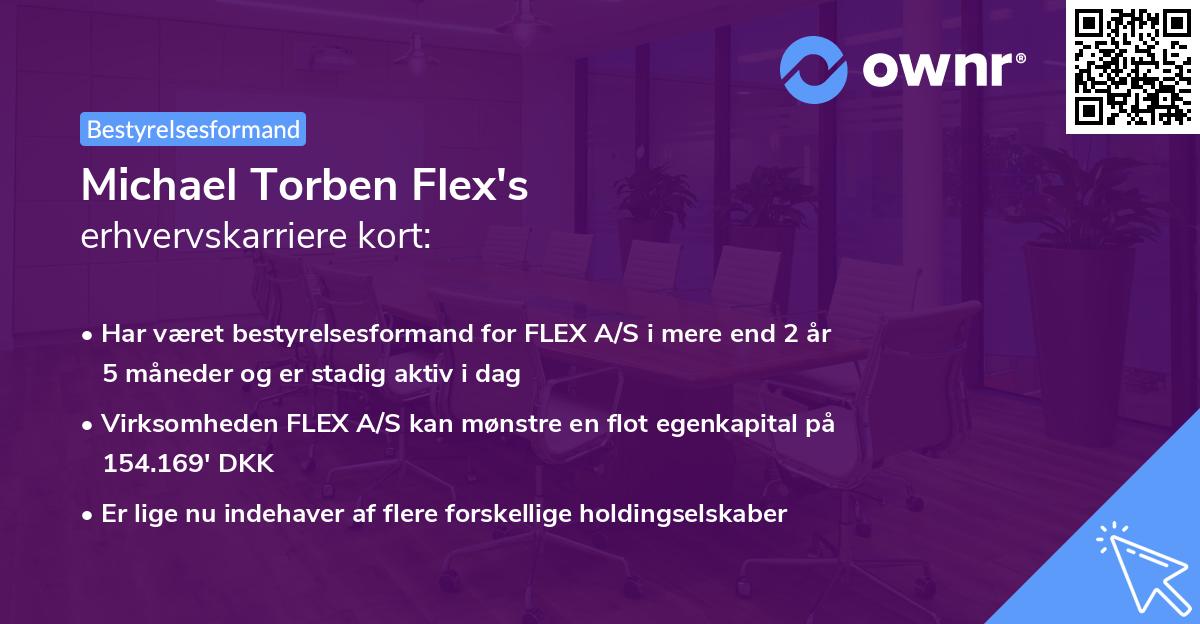 Michael Torben Flex's erhvervskarriere kort