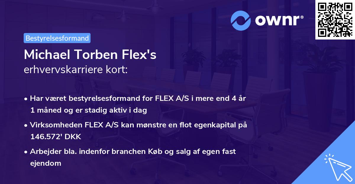 Michael Torben Flex's erhvervskarriere kort