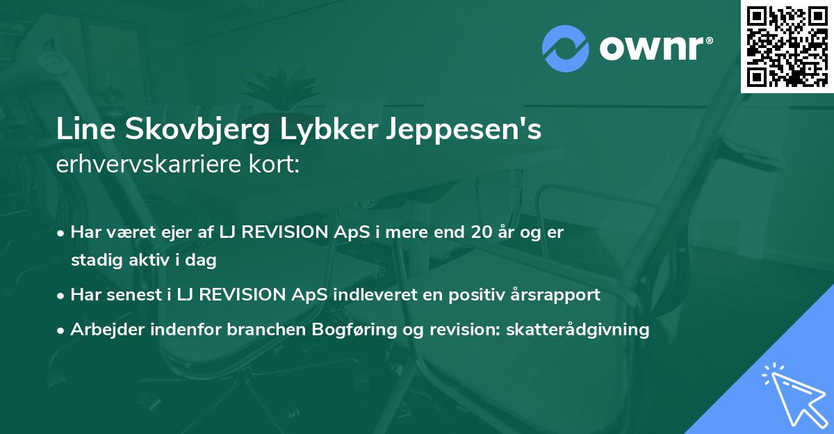 Line Skovbjerg Lybker Jeppesen's erhvervskarriere kort