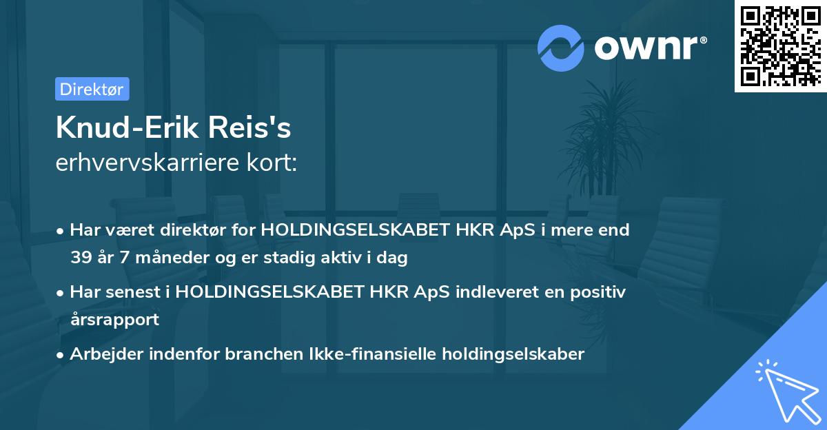 Knud-Erik Reis's erhvervskarriere kort