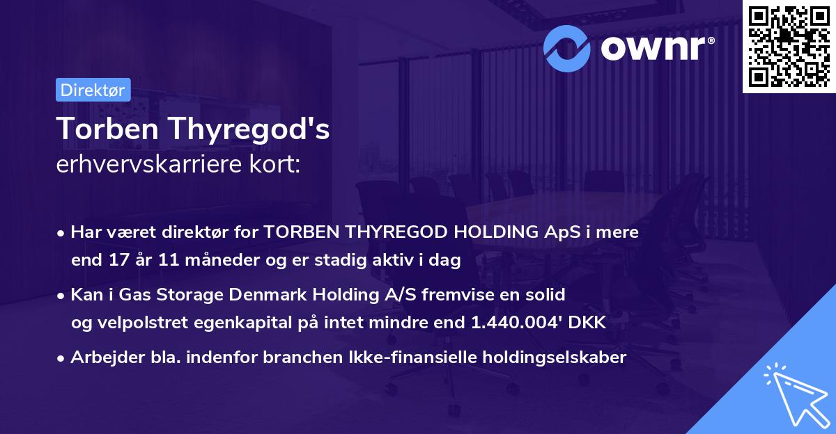 Torben Thyregod's erhvervskarriere kort