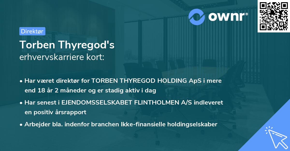 Torben Thyregod's erhvervskarriere kort