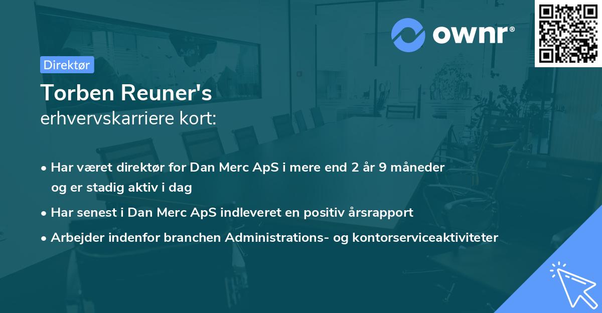 Torben Reuner's erhvervskarriere kort