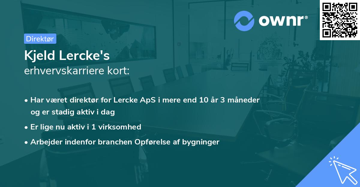Kjeld Lercke's erhvervskarriere kort
