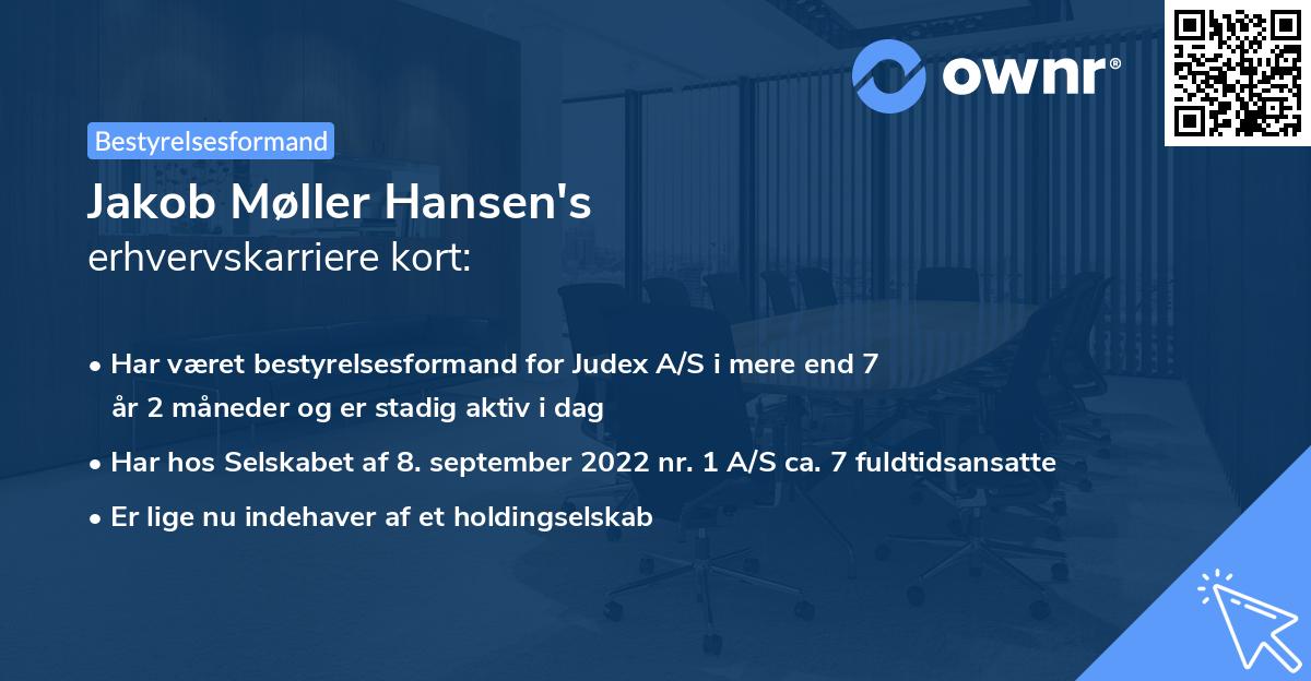 Jakob Møller Hansen's erhvervskarriere kort
