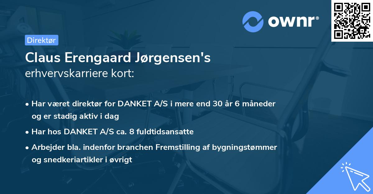 Claus Erengaard Jørgensen's erhvervskarriere kort