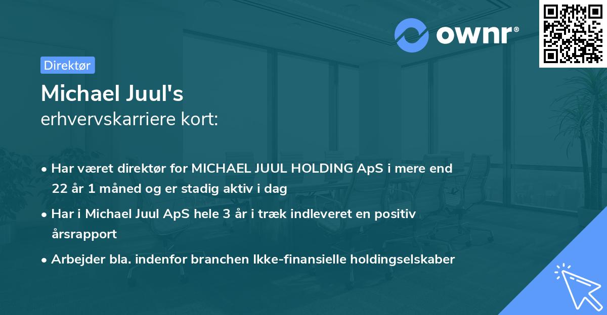Michael Juul's erhvervskarriere kort