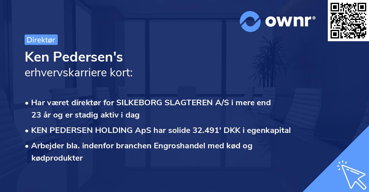 Ken Pedersen's erhvervskarriere kort