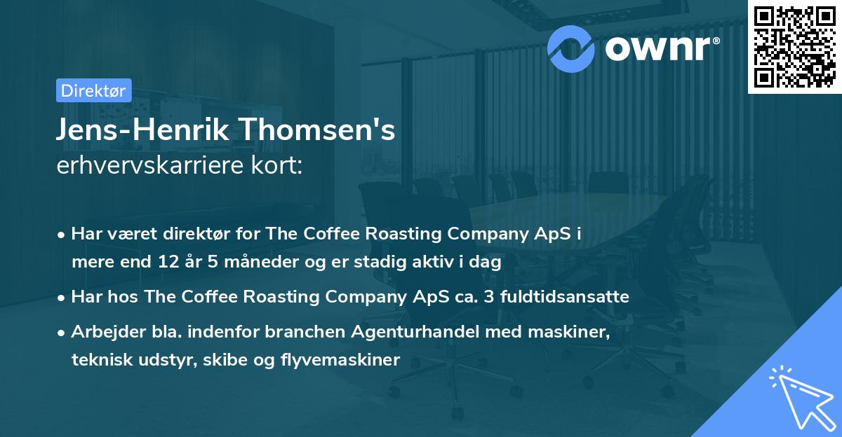 Jens-Henrik Thomsen's erhvervskarriere kort