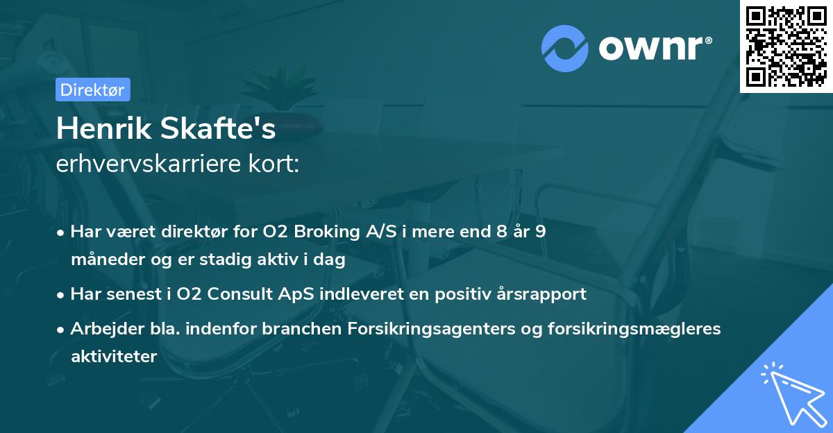Henrik Skafte's erhvervskarriere kort