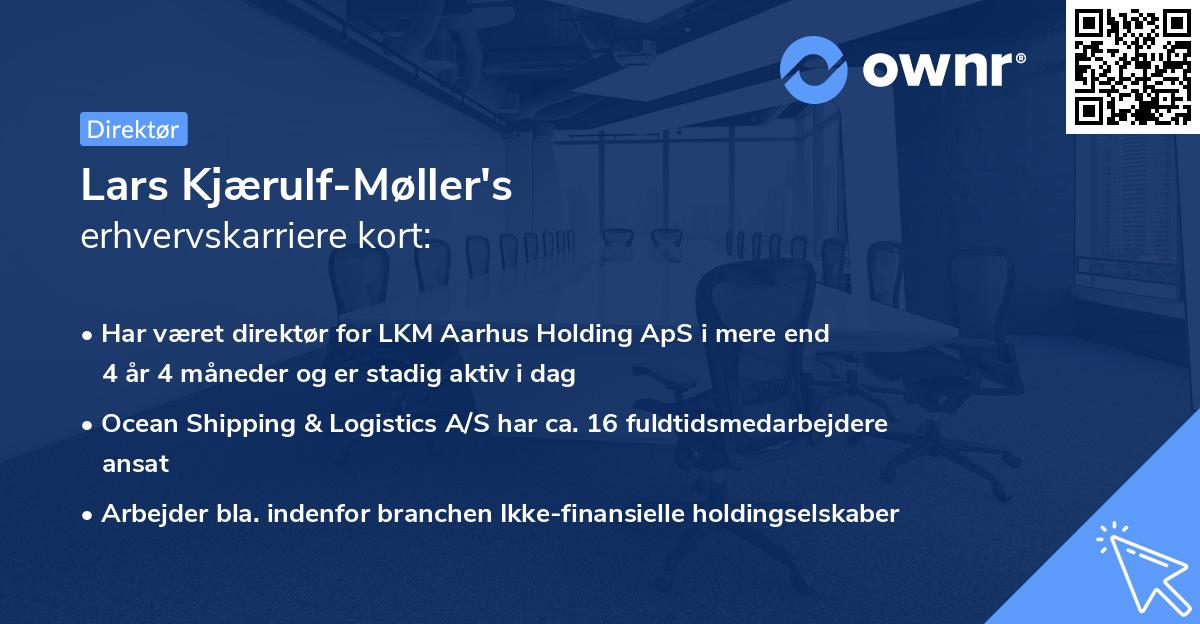 Lars Kjærulf-Møller's erhvervskarriere kort