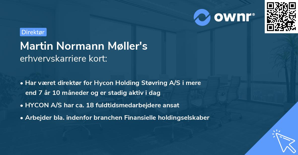 Martin Normann Møller's erhvervskarriere kort