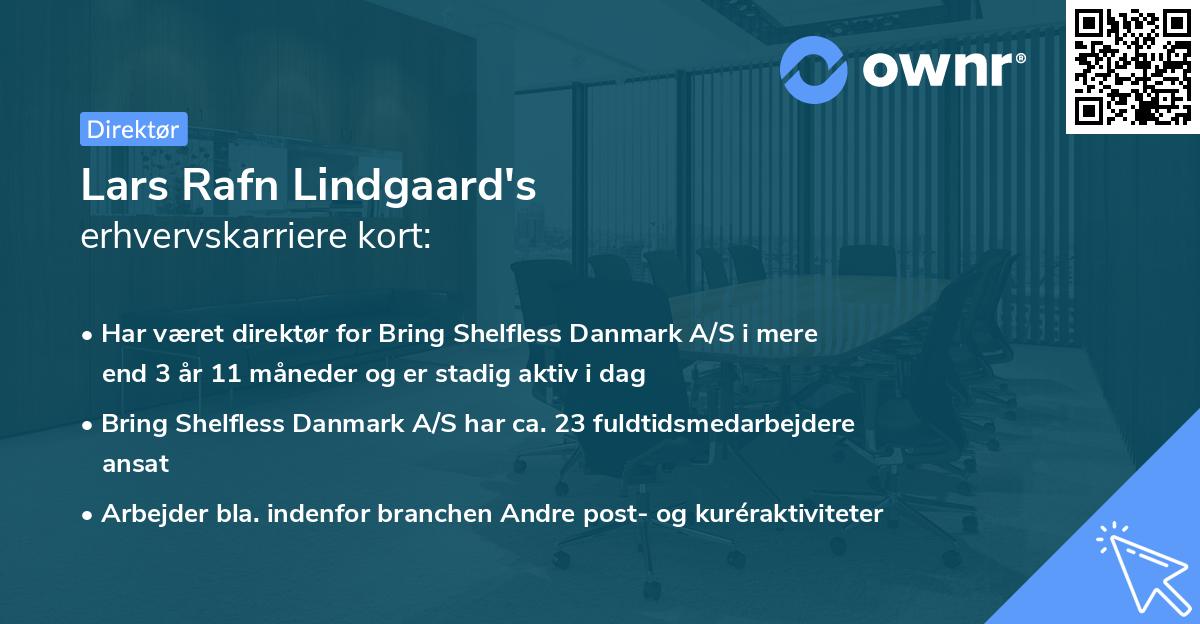Lars Rafn Lindgaard's erhvervskarriere kort