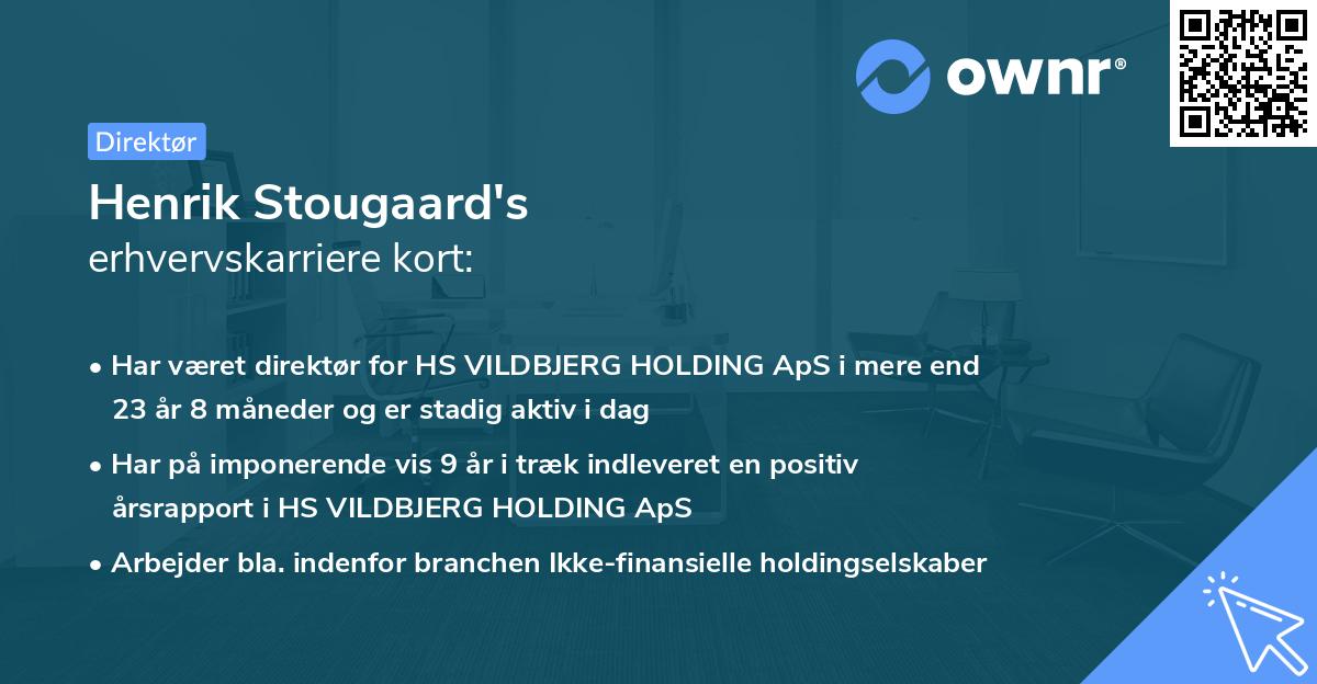 Henrik Stougaard's erhvervskarriere kort