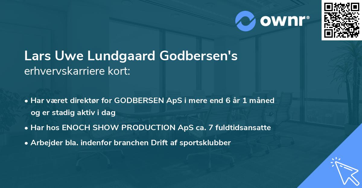 Lars Uwe Lundgaard Godbersen's erhvervskarriere kort