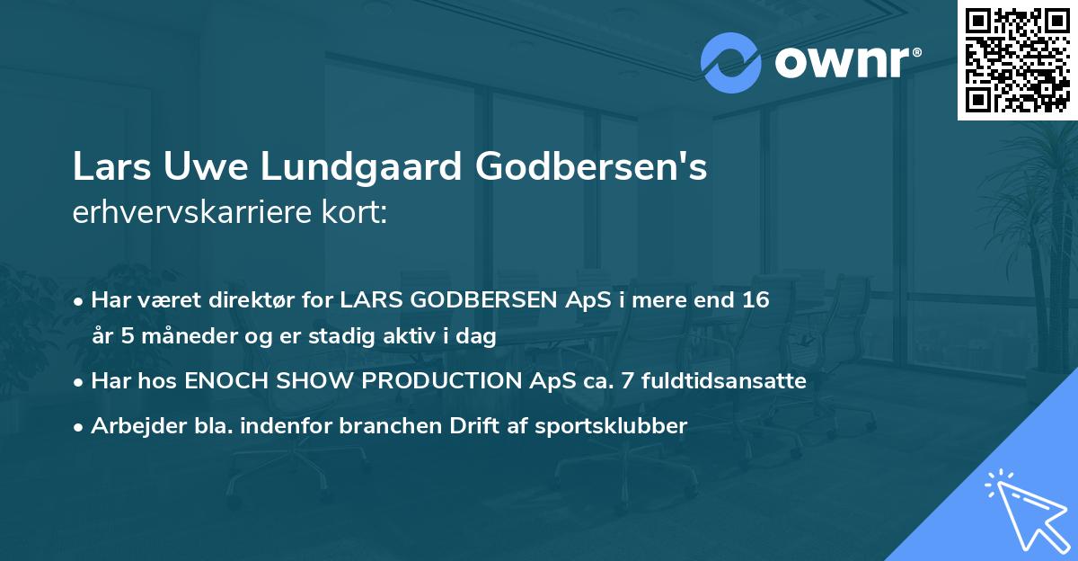 Lars Uwe Lundgaard Godbersen's erhvervskarriere kort