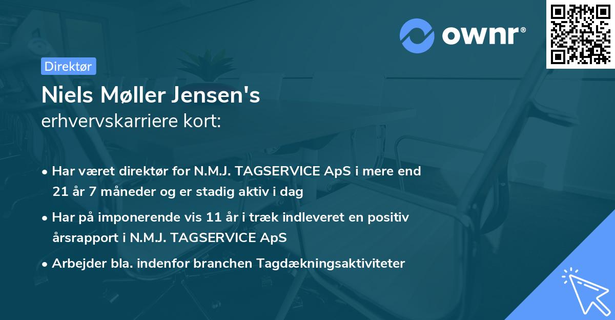 Niels Møller Jensen's erhvervskarriere kort