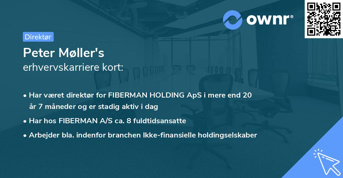 Peter Møller's erhvervskarriere kort