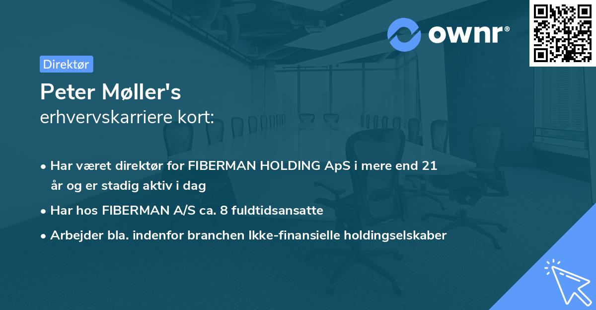 Peter Møller's erhvervskarriere kort