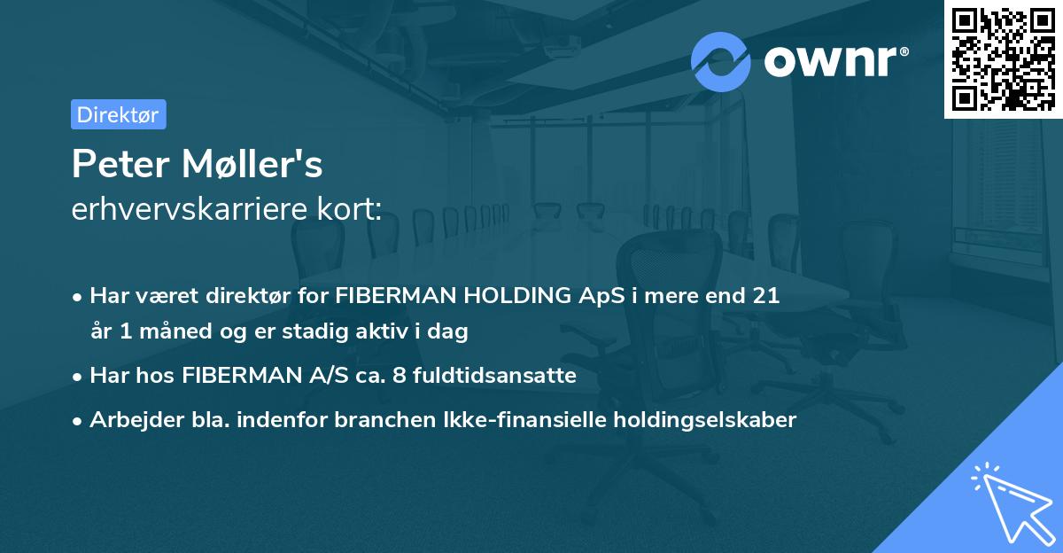 Peter Møller's erhvervskarriere kort