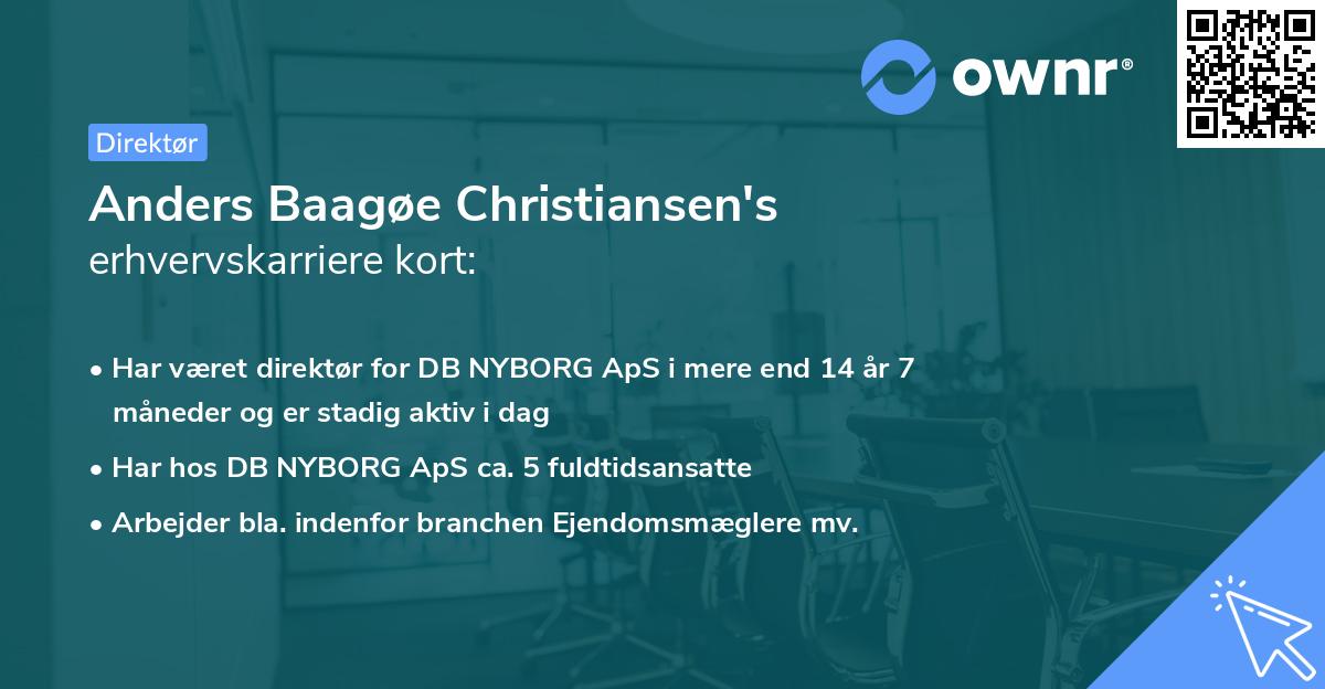 Anders Baagøe Christiansen's erhvervskarriere kort