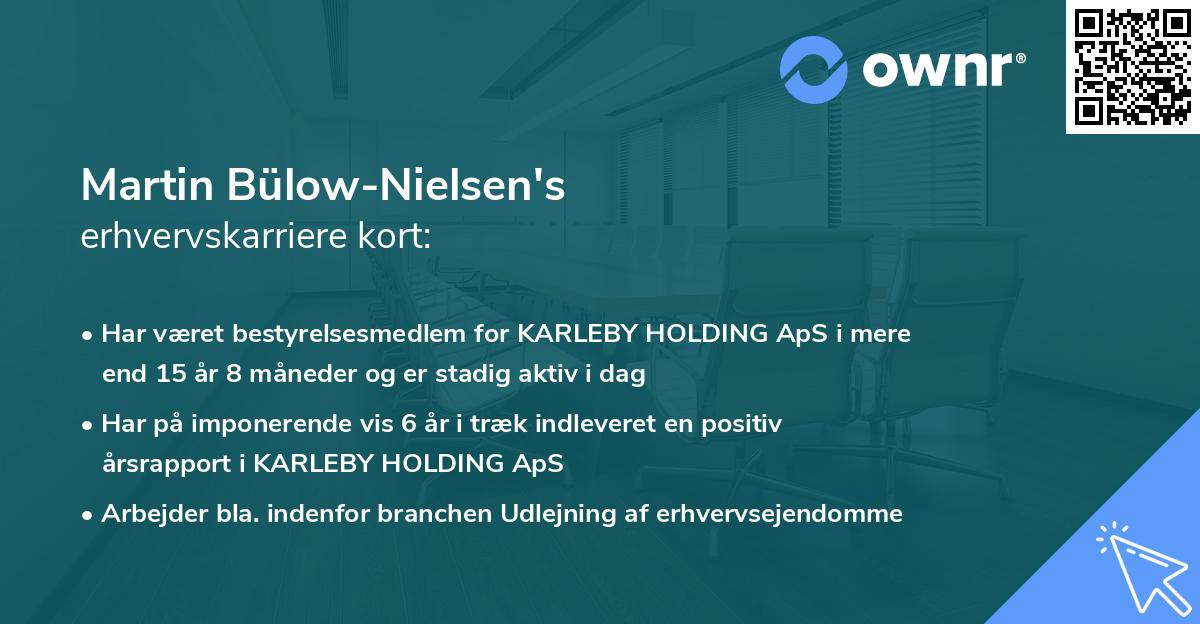 Martin Bülow-Nielsen's erhvervskarriere kort