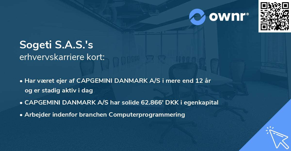 Sogeti S.A.S.'s erhvervskarriere kort