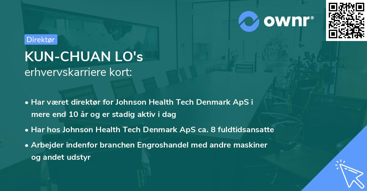 KUN-CHUAN LO's erhvervskarriere kort